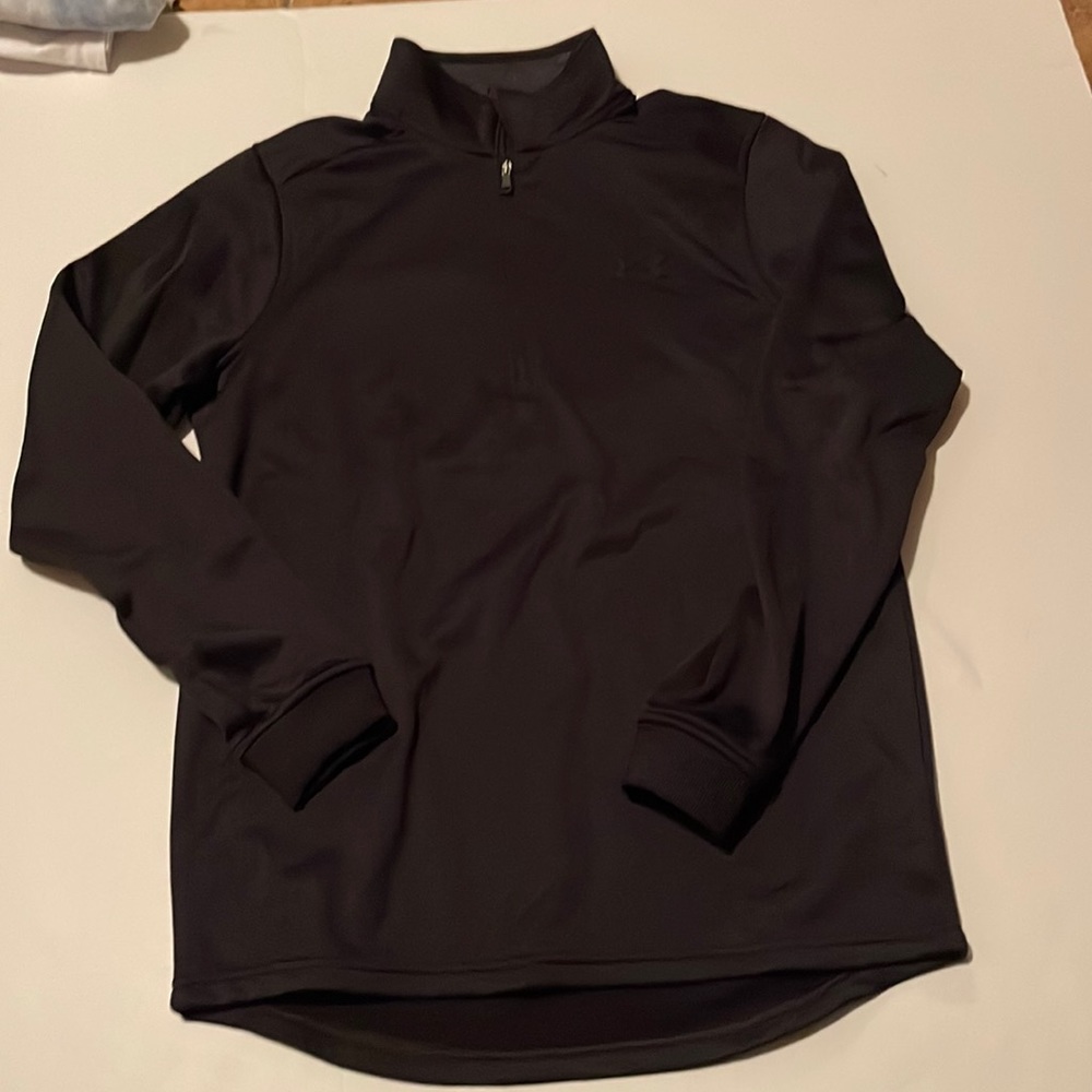 1/4 zip black under armour pullover